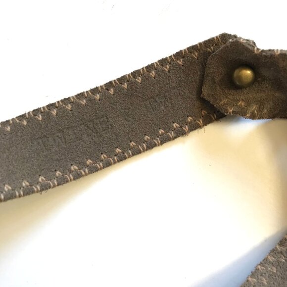 Twine & Twig Layered Classic Beaded Necklace Womens Suede Strap Cream Bronze - Picture 6 of 12